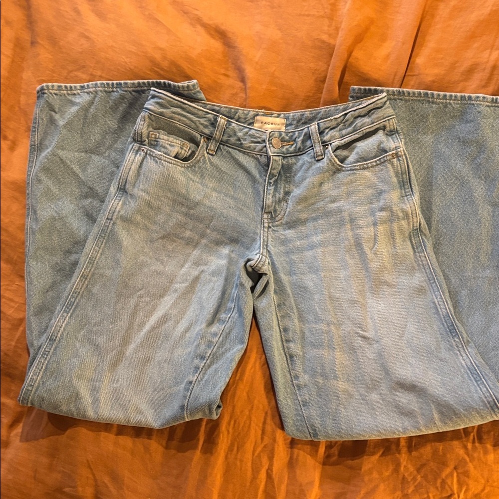 Pacsun Casey low rise baggy size 24 light blue vgc
